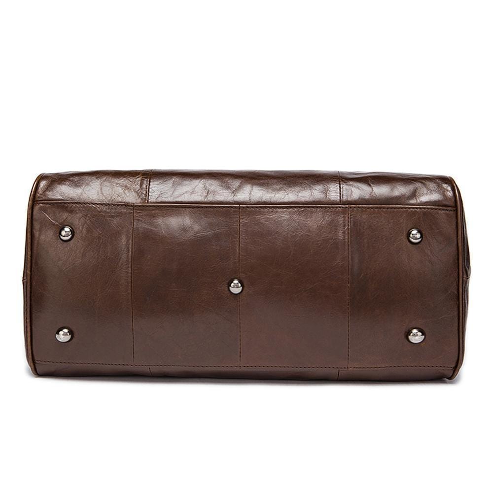 Rossie Viren Leather Duffle Travel Bag-4