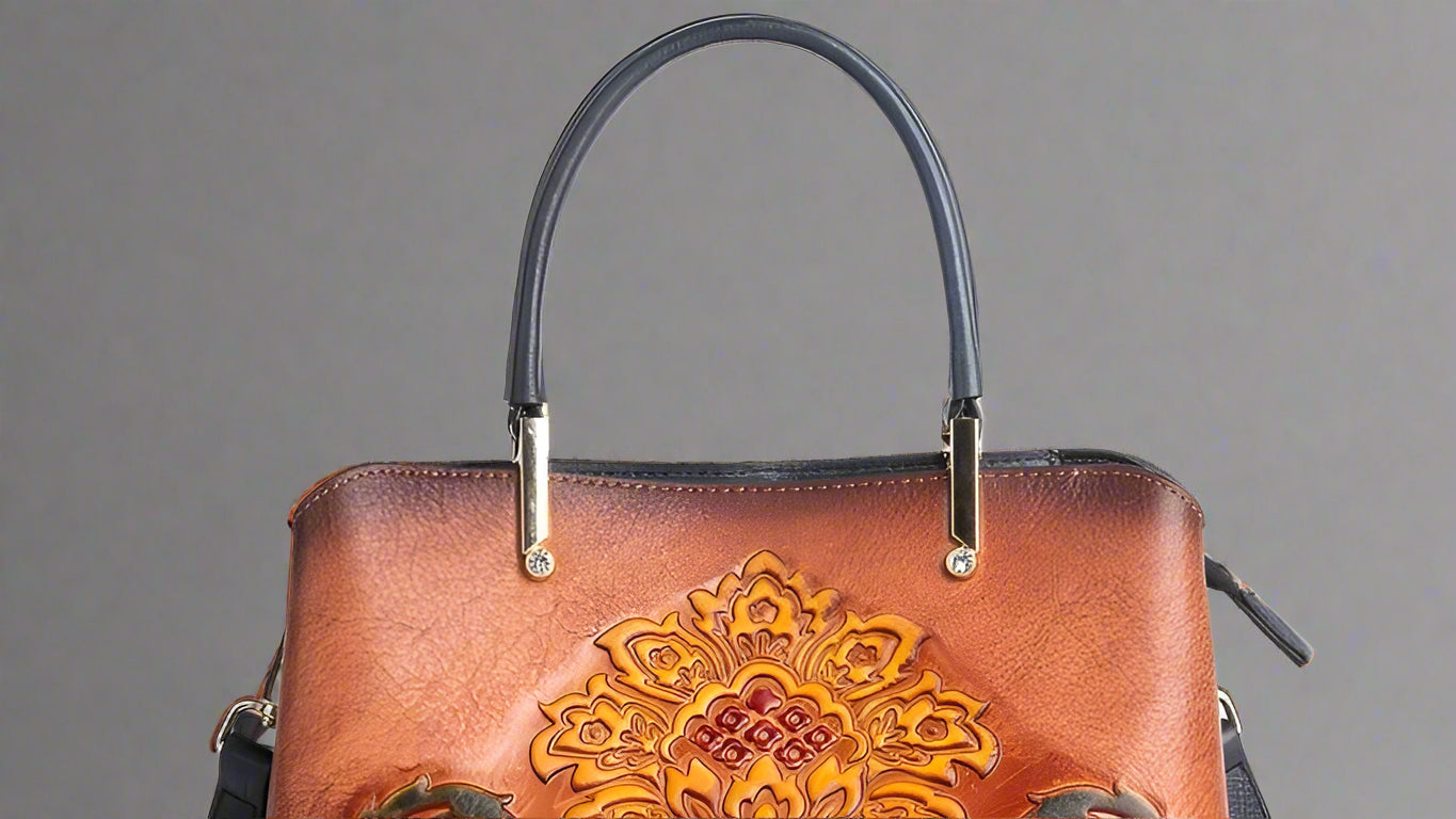 Rossie Viren Leather Top Handle Shoulder Cross Body Bags-3